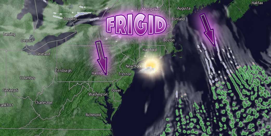 Friday looks bright and bitter in New England