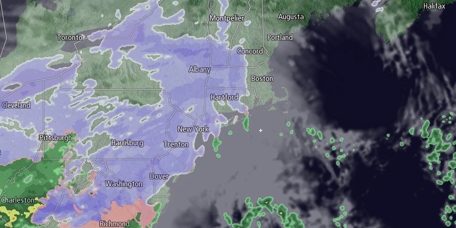 Snow develops in the Northeast Saturday afternoon