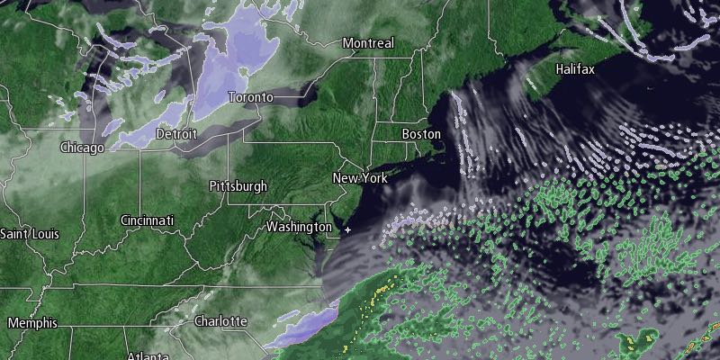 Precipitation south of New England will head north Tuesday night