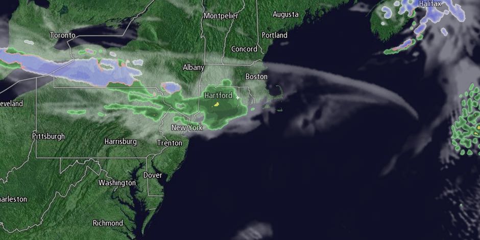 Showers arrive late in the afternoon on Easter in Southern New England