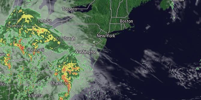 A rainstorm is heading for the Northeast on Monday