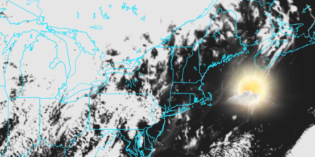 Sunday should be mostly sunny in New England