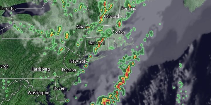 Scattered showers and thunderstorms are likely in New England on Tuesday