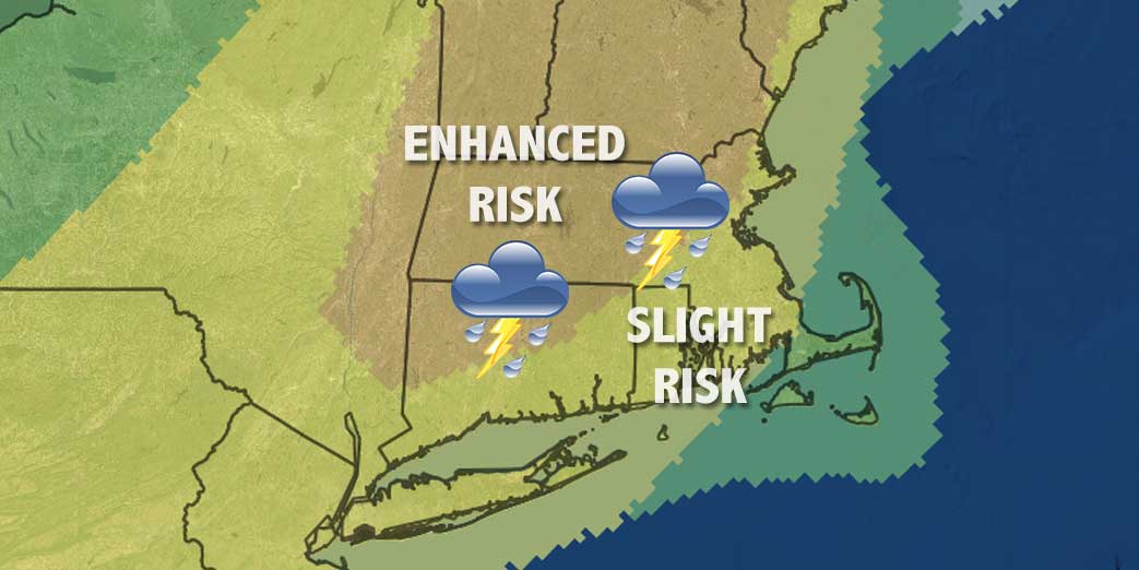 Thunderstorm threat for Tuesday (National Weather Service)