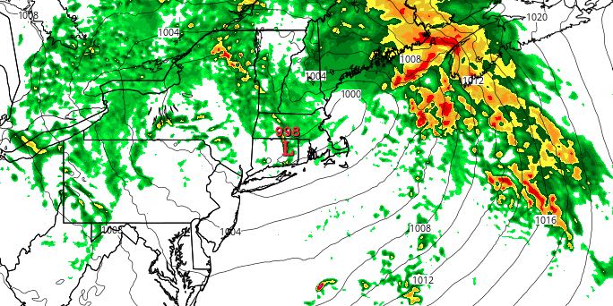 Stray showers are possible after the heaviest rain ends on Sunday