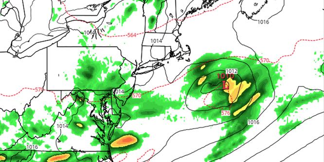 A storm system will mainly miss Southern New England on the 4th of July