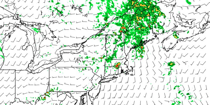 The best chance of rain on Saturday is in Northern New England. Showers will be scattered in Southern New England.