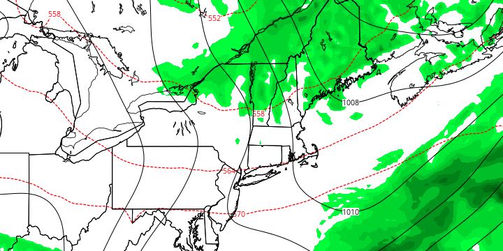 The best chance of pop-up showers on Wednesday is in Northern New England
