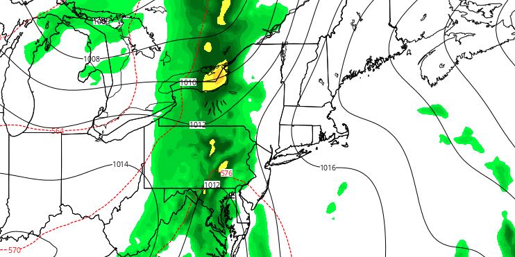 It will stay dry through Thursday before slow-moving system brings weekend showers