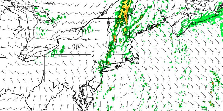 The best chance of heavy rain is on Friday is in western New England