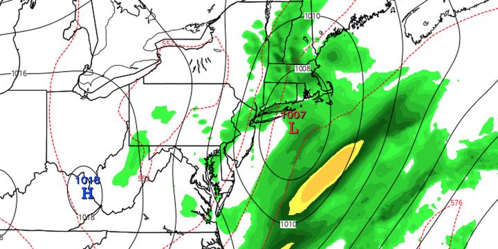Scattered showers are likely on Sunday