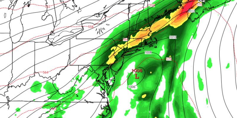 Tuesday night into Wednesday looks wet in Southern New England
