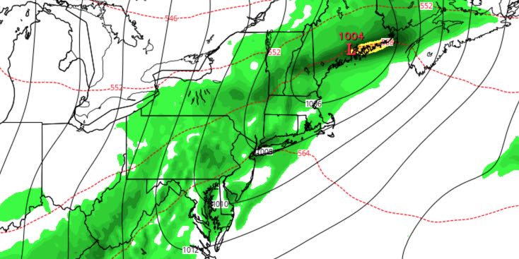 Showers arrive late Friday as a cold front passes