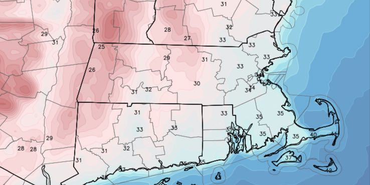 These temperatures are for 2 AM Monday, it will get even colder by dawn