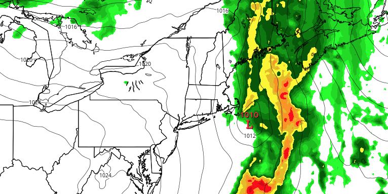 Rain moves offshore by late-morning on Friday