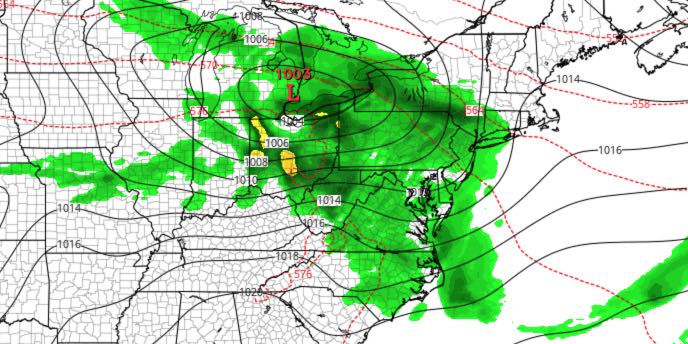 A storm may bring rain to Southeastern New England on Thursday